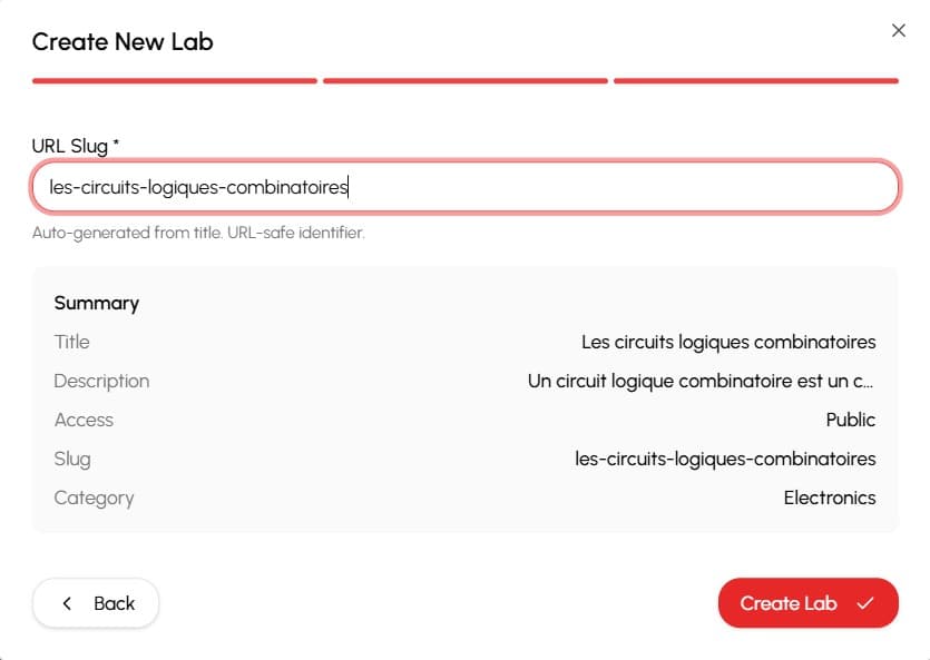URL slug configuration
