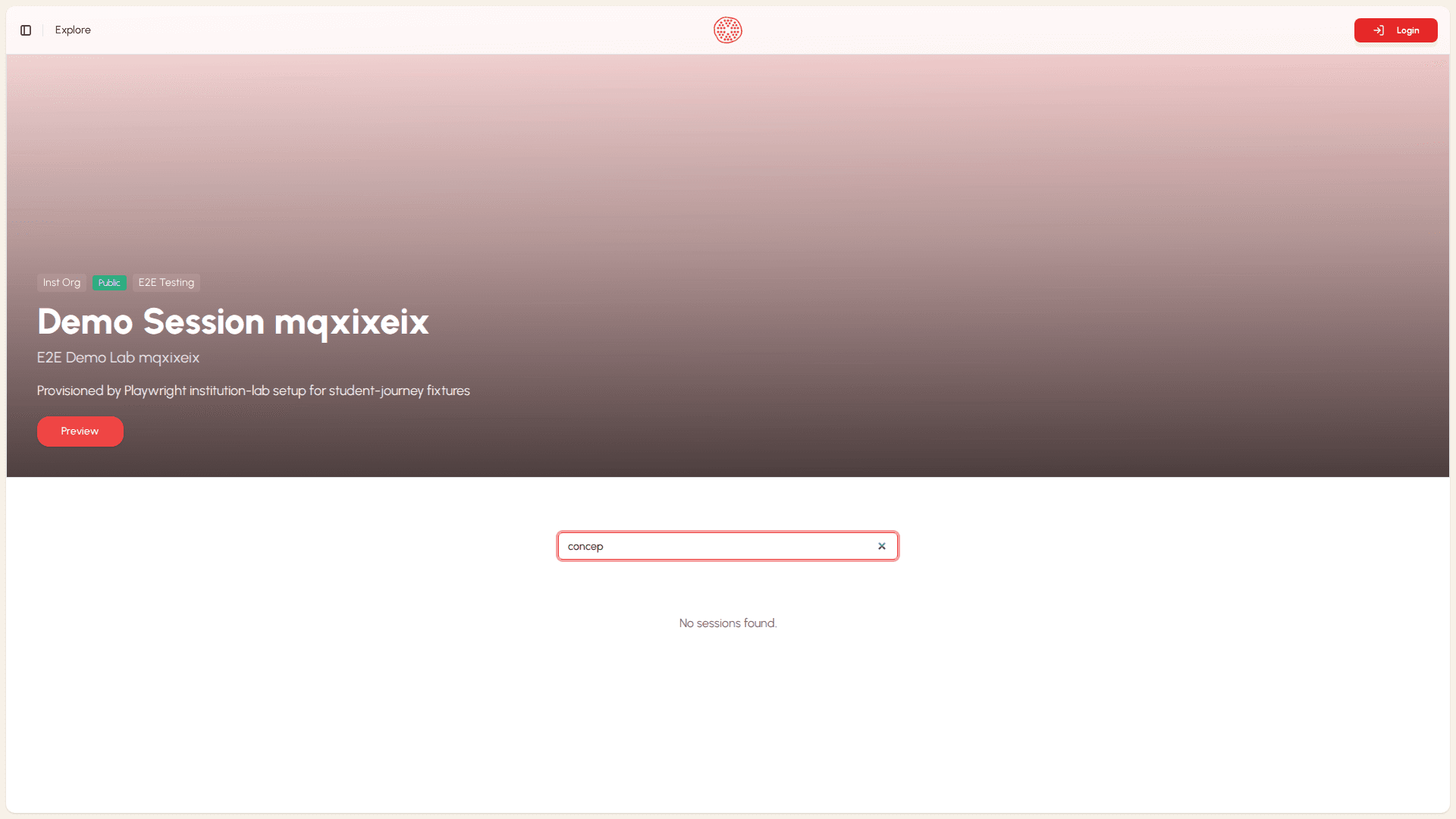Search filters the catalog