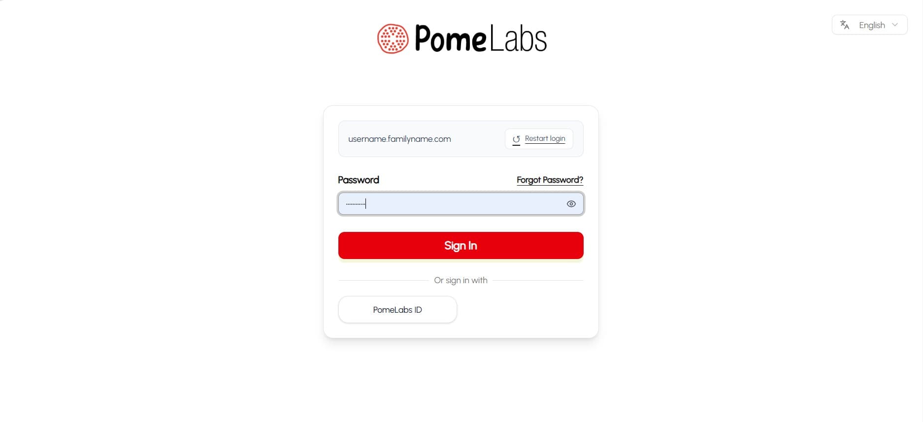 Password entry